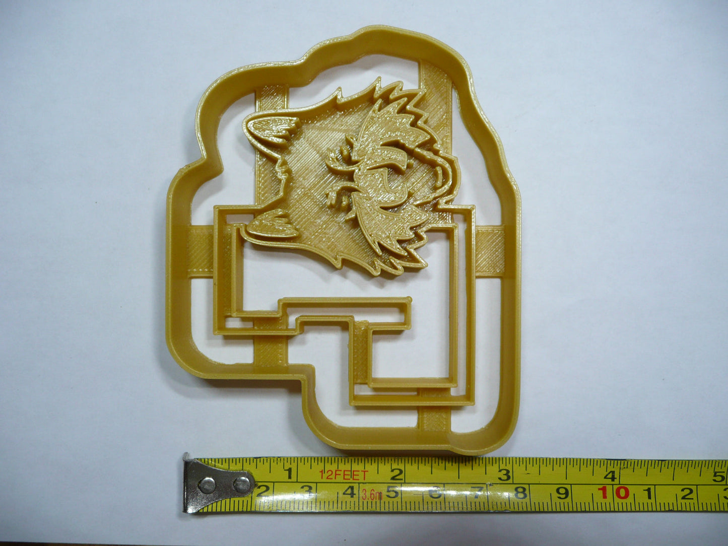 Loyola L with Wolf Mascot School Theme Cookie Cutter Made in USA PR5278