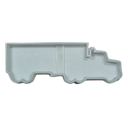 6x Semi Truck With Trailer Fondant Cutter Cupcake Topper 1.75 IN USA FD5281