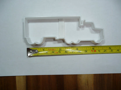 Semi Truck With Trailer Side View Cookie Cutter Made In USA PR5281