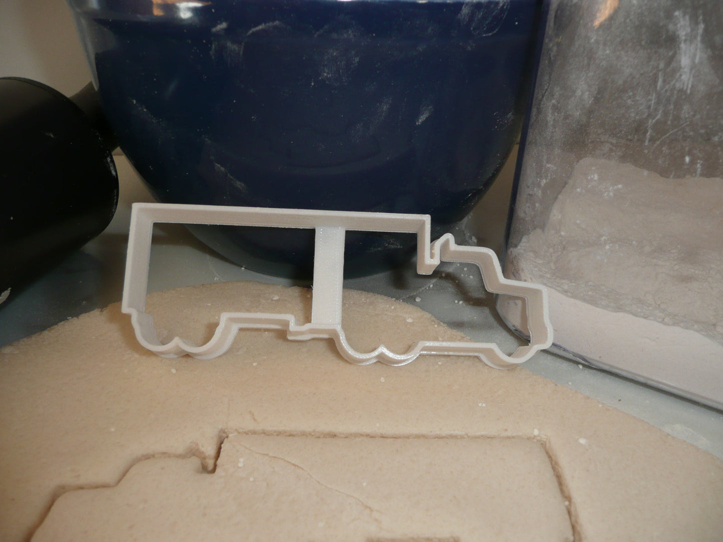 Semi Truck With Trailer Side View Cookie Cutter Made In USA PR5281