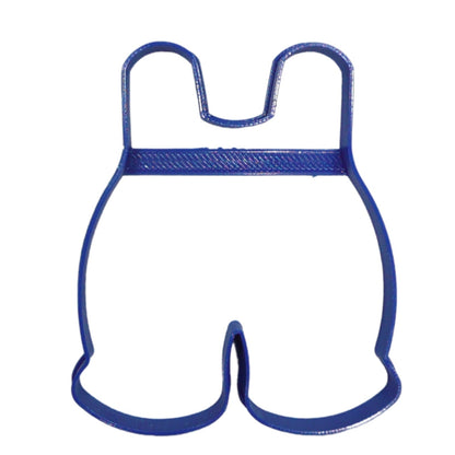 6x Overalls Shape Baby Shower Fondant Cutter Cupcake Topper 1.75 IN USA FD5309