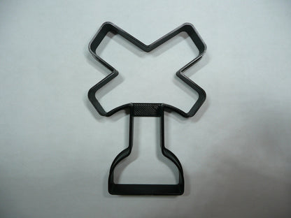 6x Railroad Crossing Fondant Cutter Cupcake Topper 1.75 IN USA FD5311