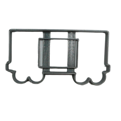 6x Boxcar 2 Freight Train Fondant Cutter Cupcake Topper 1.75 IN USA FD5318