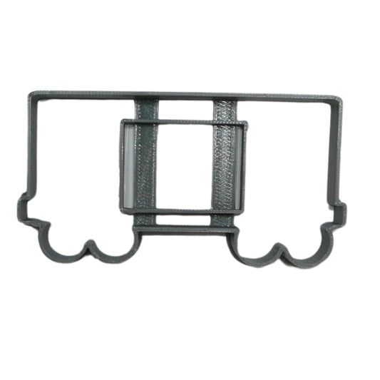 6x Boxcar 2 Freight Train Fondant Cutter Cupcake Topper 1.75 IN USA FD5318