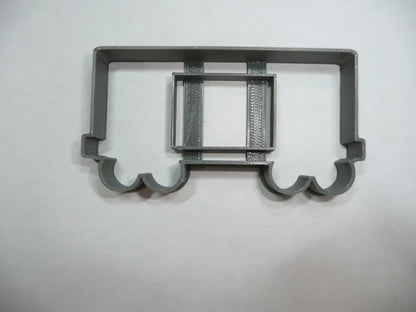 6x Boxcar 2 Freight Train Fondant Cutter Cupcake Topper 1.75 IN USA FD5318