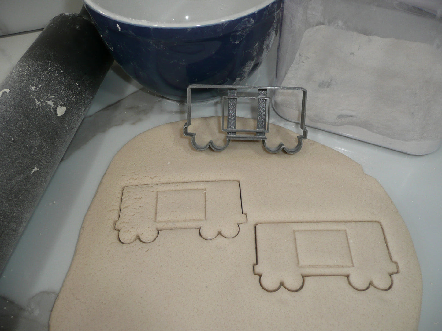 Boxcar 2 Box Car Freight Train Cookie Cutter Made In USA PR5318