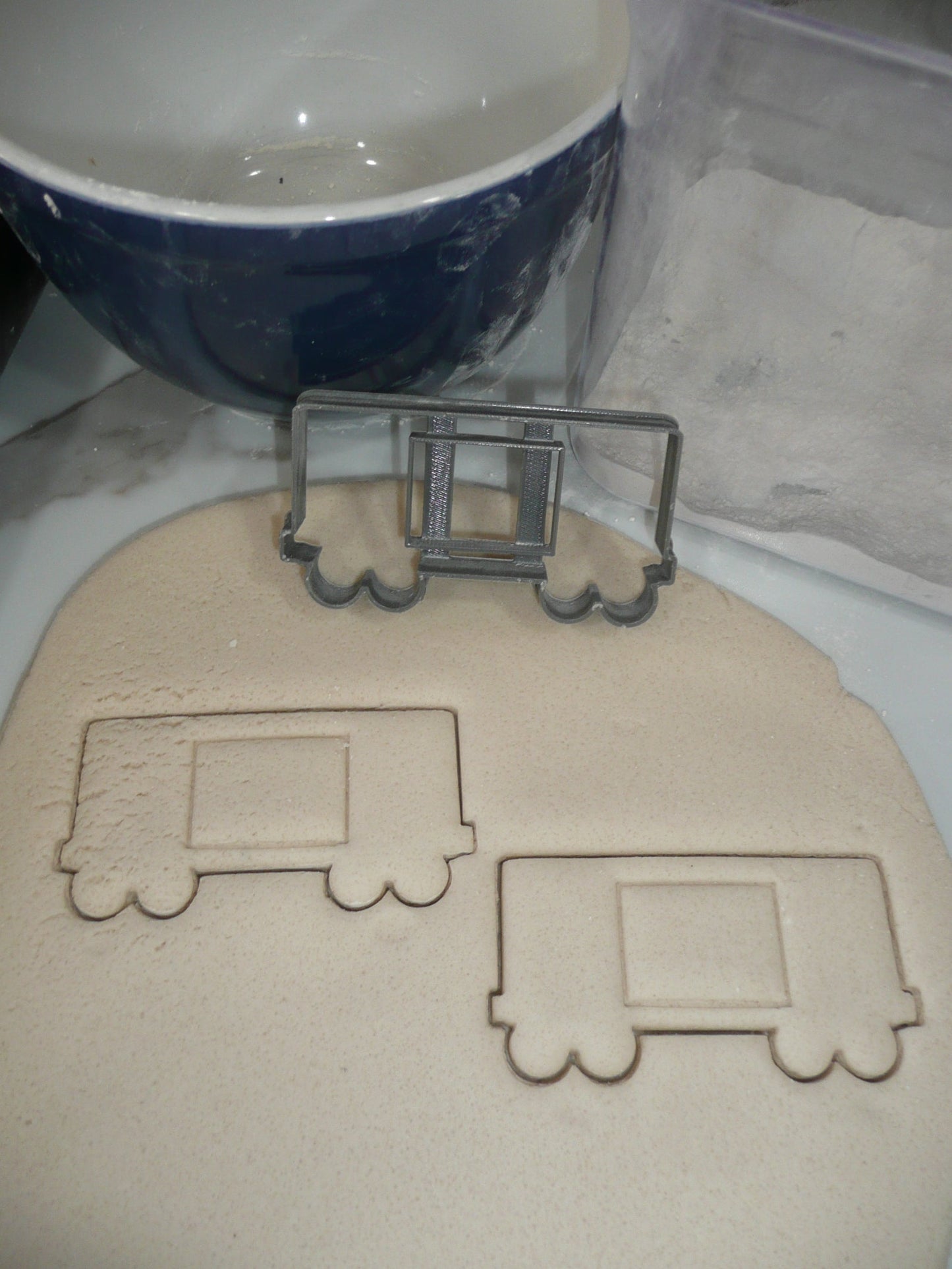 Boxcar 2 Box Car Freight Train Cookie Cutter Made In USA PR5318