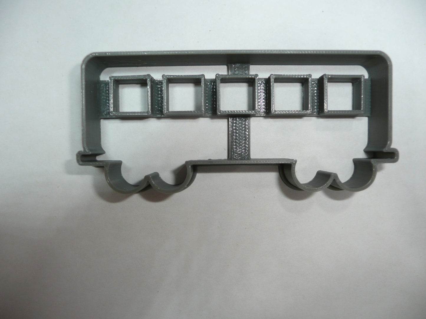 6x Passenger Car 1 Train Fondant Cutter Cupcake Topper 1.75 IN USA FD5322