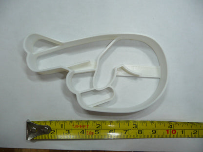 Fingers Crossed Hand Good Luck Cookie Cutter Made In USA PR5328