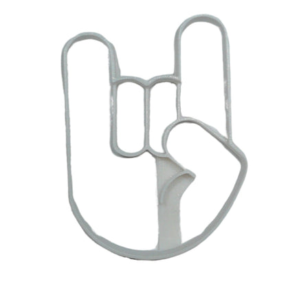 Rock On Hand Gesture Cookie Cutter Made In USA PR5329