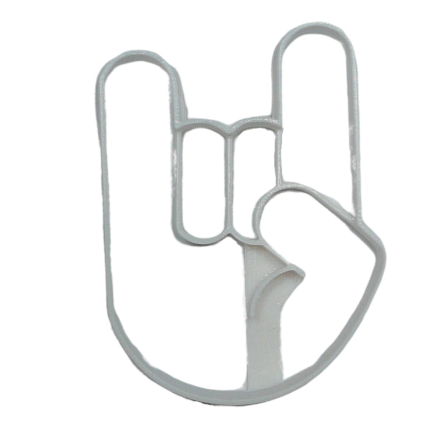 6x Rock On Hand Gesture Fondant Cutter Cupcake Topper 1.75 IN USA FD5329