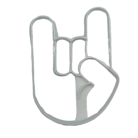 6x Rock On Hand Gesture Fondant Cutter Cupcake Topper 1.75 IN USA FD5329