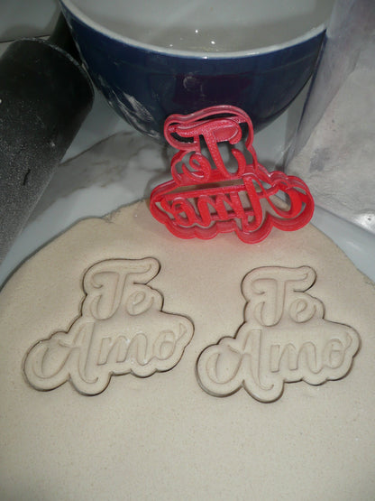 Te Amo I Love You Cookie Cutter Made In USA PR5333