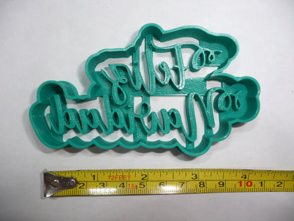 Feliz Navidad Merry Happy Christmas Cookie Cutter Made In USA PR5334