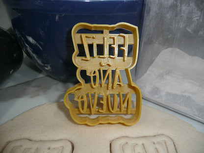 Feliz Ano Nuevo Happy New Year Cookie Cutter Made In USA PR5335