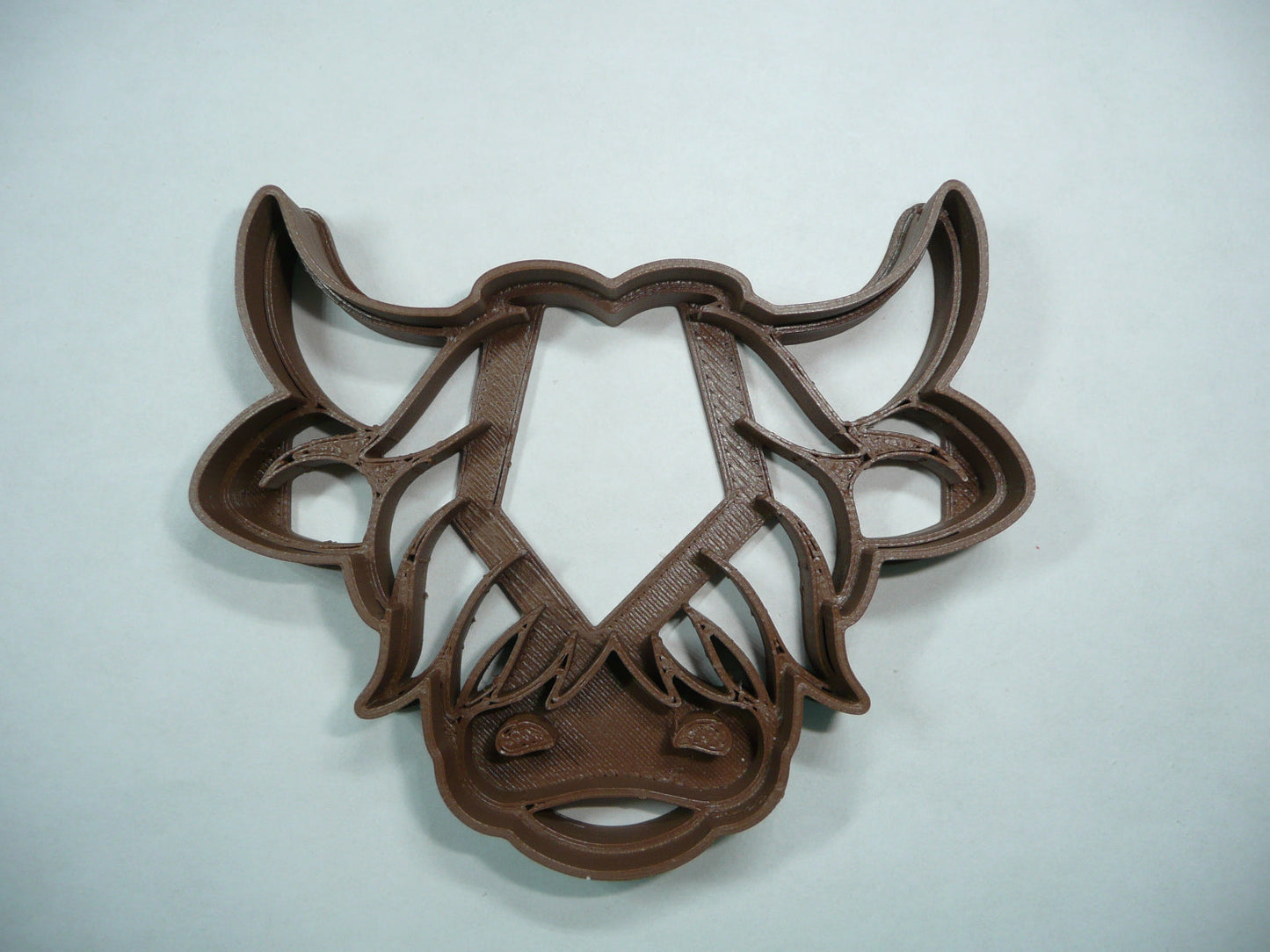 6x Highland Cow Face Fondant Cutter Cupcake Topper 1.75 IN USA FD5341