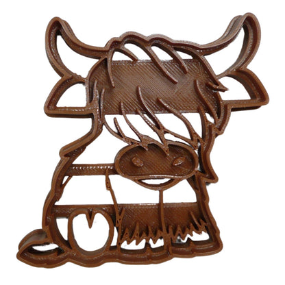 Highland Cow Body Animal Cookie Cutter Made In USA PR5342