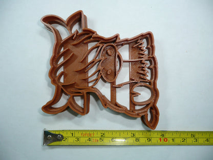 Highland Cow Body Animal Cookie Cutter Made In USA PR5342