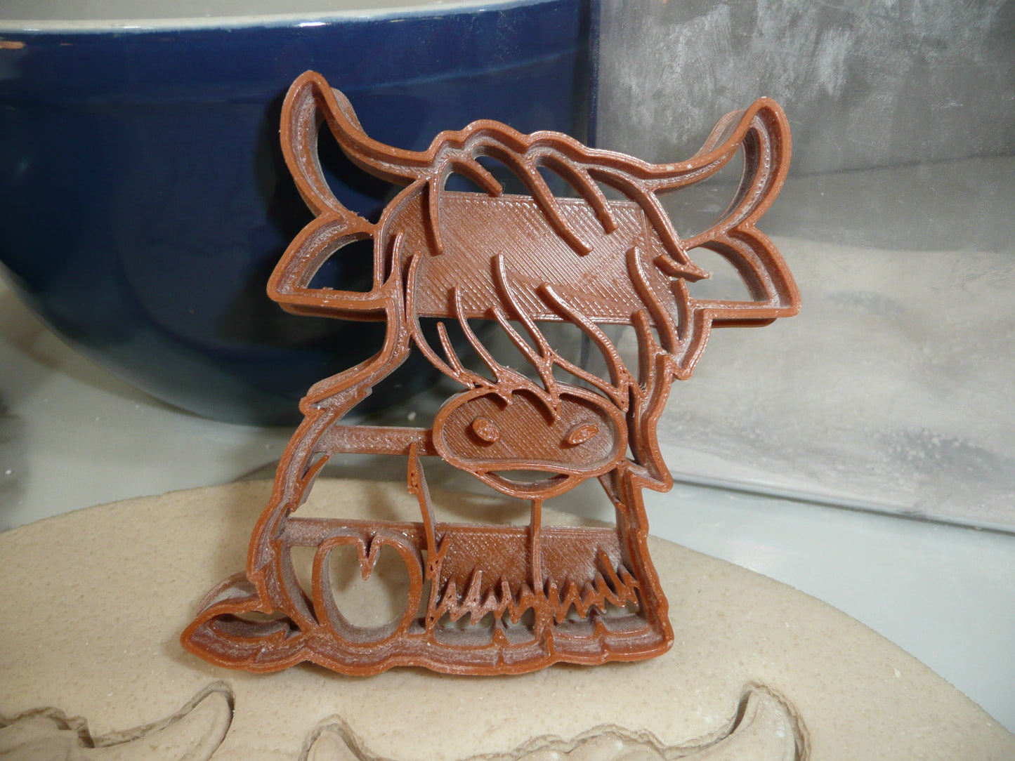 Highland Cow Body Animal Cookie Cutter Made In USA PR5342