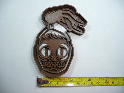 Shrunken Head from Beetle Juice Movie Cookie Cutter Made in USA PR5346