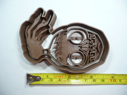 Shrunken Head from Beetle Juice Movie Cookie Cutter Made in USA PR5346