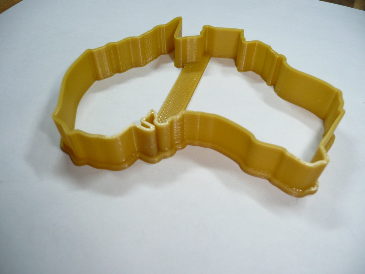 6x Australia Shape Fondant Cutter Cupcake Topper 1.75 IN USA FD5348
