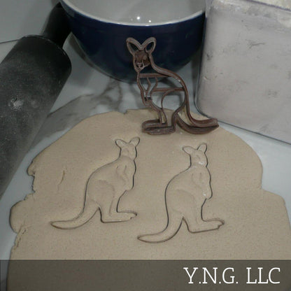 Kangaroo Australian Jumping Animal Cookie Cutter Made In USA PR5355