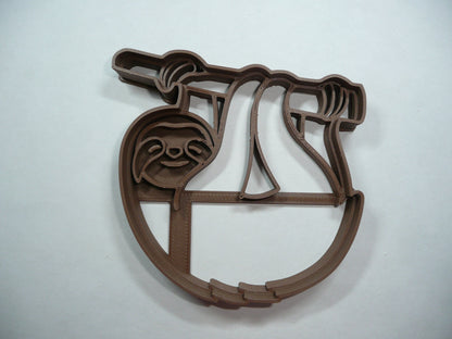 6x Hanging Sloth Fondant Cutter Cupcake Topper 1.75 IN USA FD5356