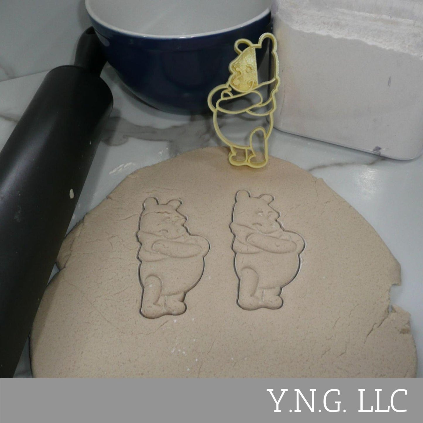 Winnie the Pooh Rubbing Belly Cartoon Cookie Cutter Made in USA PR5361