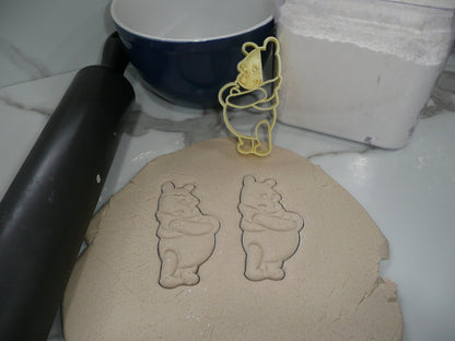 Winnie the Pooh Rubbing Belly Cartoon Cookie Cutter Made in USA PR5361