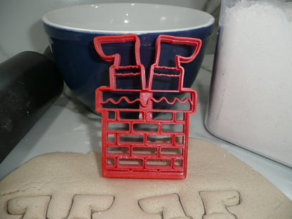 Santa Stuck In Chimney Christmas Cookie Cutter Made In USA PR5364