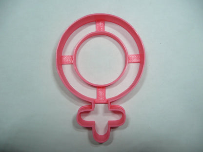 6x Female Gender Symbol Fondant Cutter Cupcake Topper 1.75 IN USA FD5366