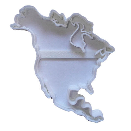 6x North America Continent Fondant Cutter Cupcake Topper 1.75 IN USA FD5371