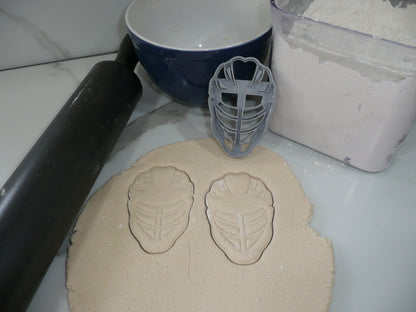 Lacrosse Helmet Front View Sports Cookie Cutter Made In USA PR5383