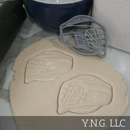 Lacrosse Helmet Side View Sports Cookie Cutter Made In USA PR5384