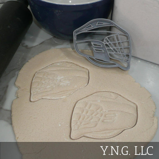 Lacrosse Helmet Side View Sports Cookie Cutter Made In USA PR5384