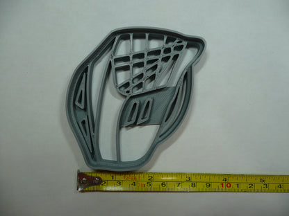 Lacrosse Helmet Side View Sports Cookie Cutter Made In USA PR5384