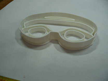 6x Swim Goggles Fondant Cutter Cupcake Topper 1.75 IN USA FD5385