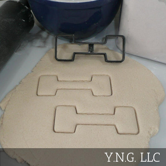 Dumbbell Weight Lifting Sports Cookie Cutter Made In USA PR5398