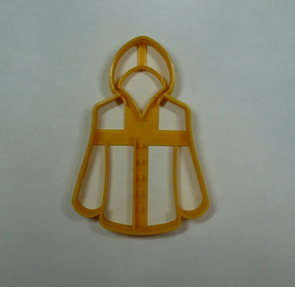 6x Raincoat Rain Jacket Fondant Cutter Cupcake Topper 1.75 IN USA FD5408