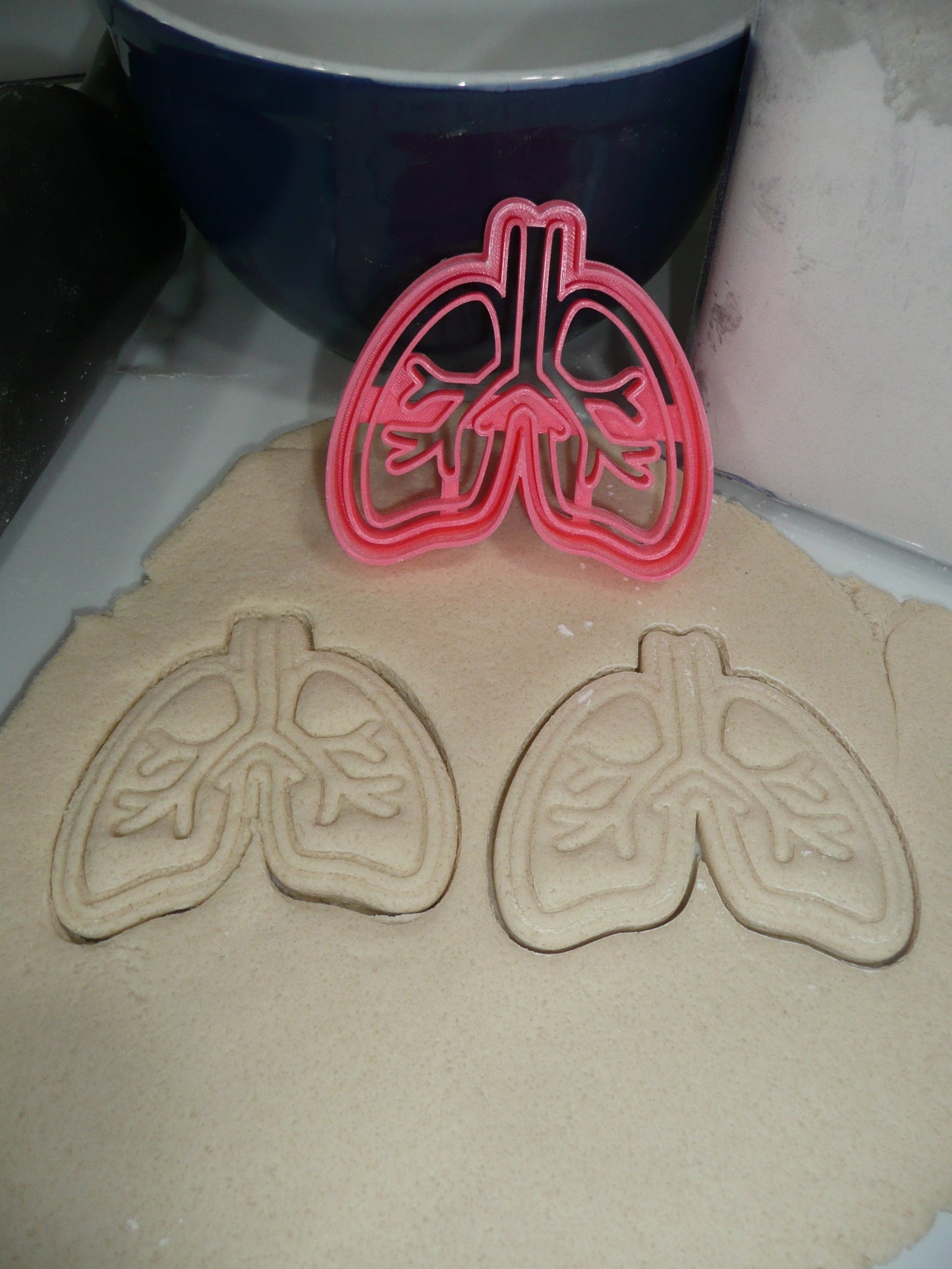 Anatomical Lungs Medical Theme Cookie Cutter Made In USA PR5412