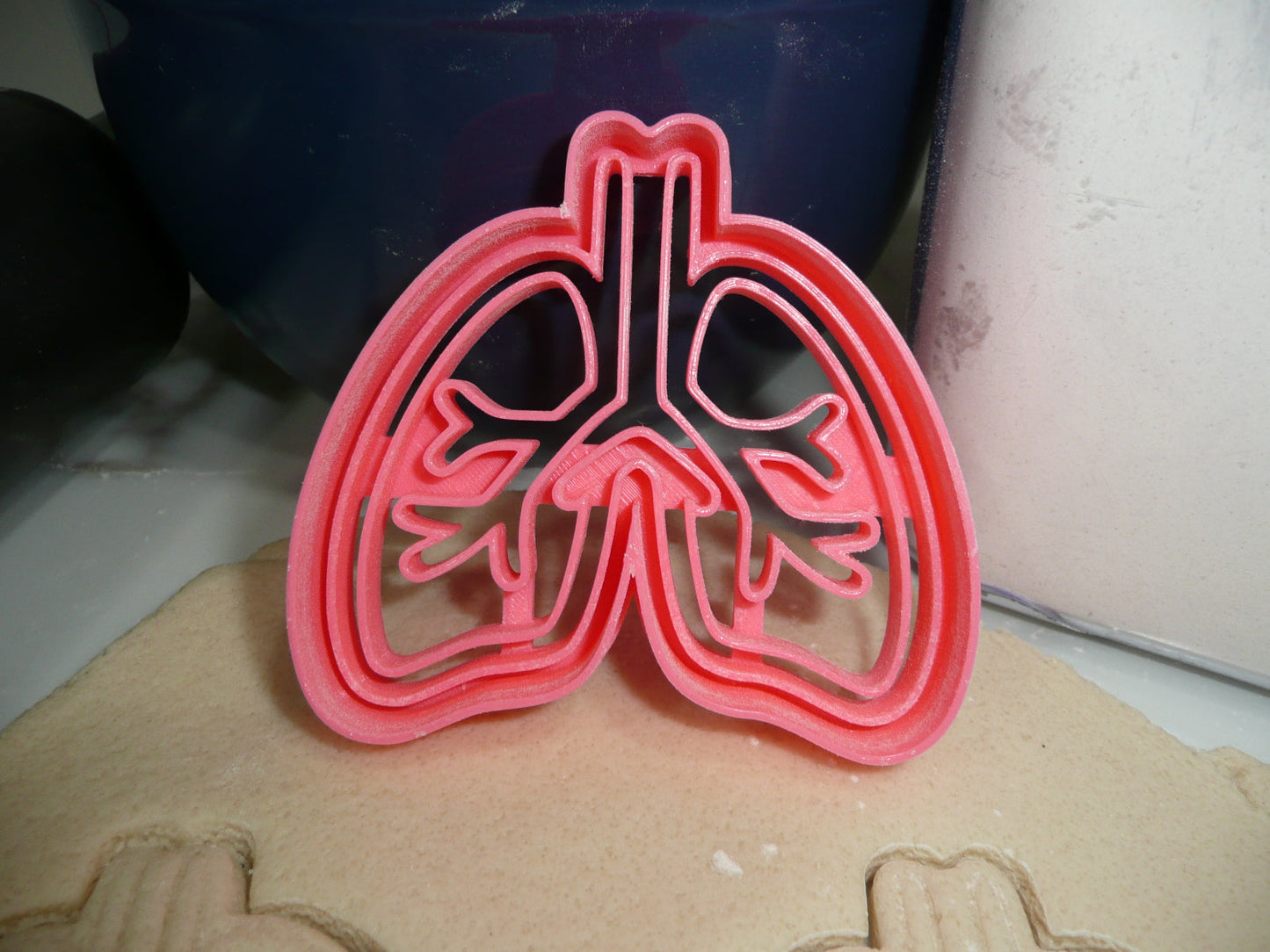 Anatomical Lungs Medical Theme Cookie Cutter Made In USA PR5412