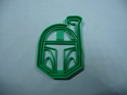 6x Boba Fett Star Wars Fondant Cutter Cupcake Topper 1.75 IN USA FD5413