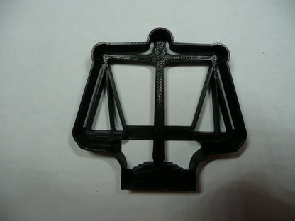 6x Scales Of Justice Fondant Cutter Cupcake Topper 1.75 IN USA FD5423