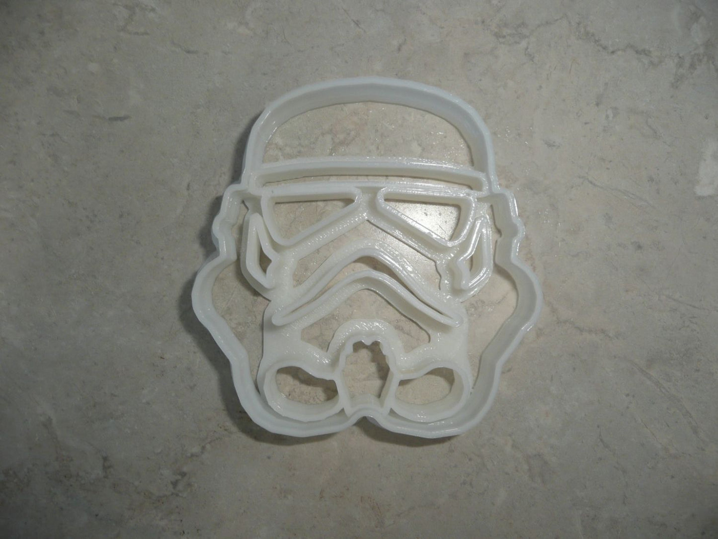 6x Storm Trooper Helmet Fondant Cutter Cupcake Topper 1.75 IN USA FD545