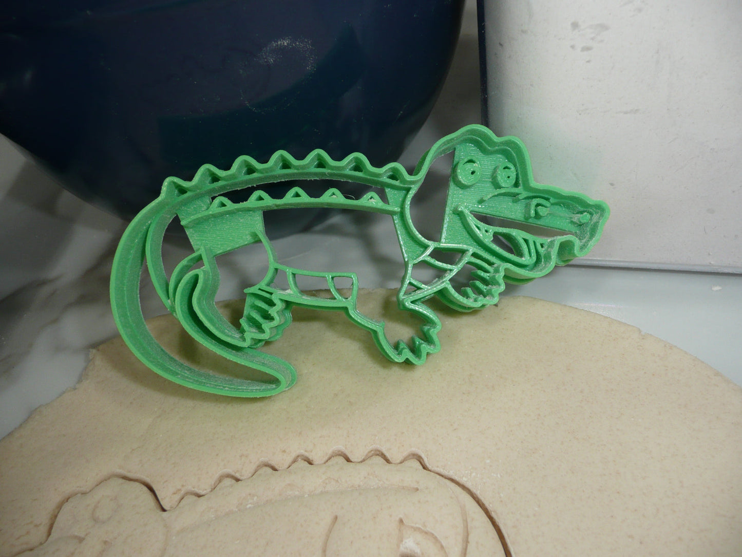 Cartoon Alligator Cookie Cutter Made In USA PR5503