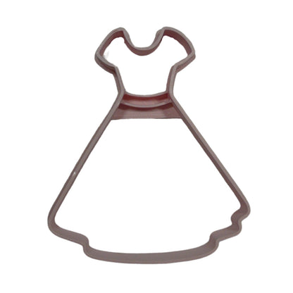 6x Poodle Skirt Dress Fondant Cutter Cupcake Topper 1.75 IN USA FD5512