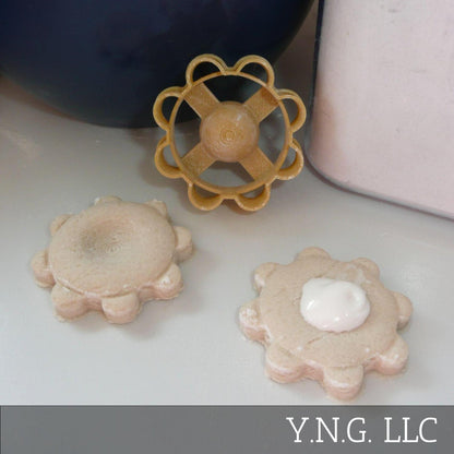 Flower Thumbprint Tea Cookie Cutter Made In USA PR5518