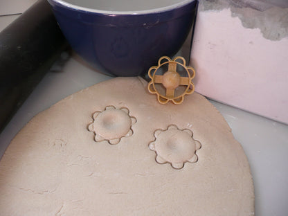 Flower Thumbprint Tea Cookie Cutter Made In USA PR5518
