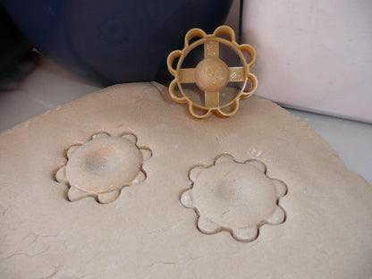 Flower Thumbprint Tea Cookie Cutter Made In USA PR5518